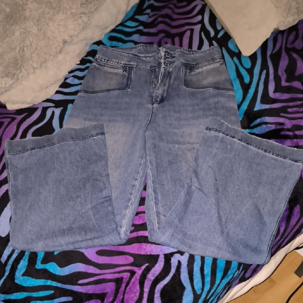 House of Harlow 1960 | Denim Blue Flare Jeans